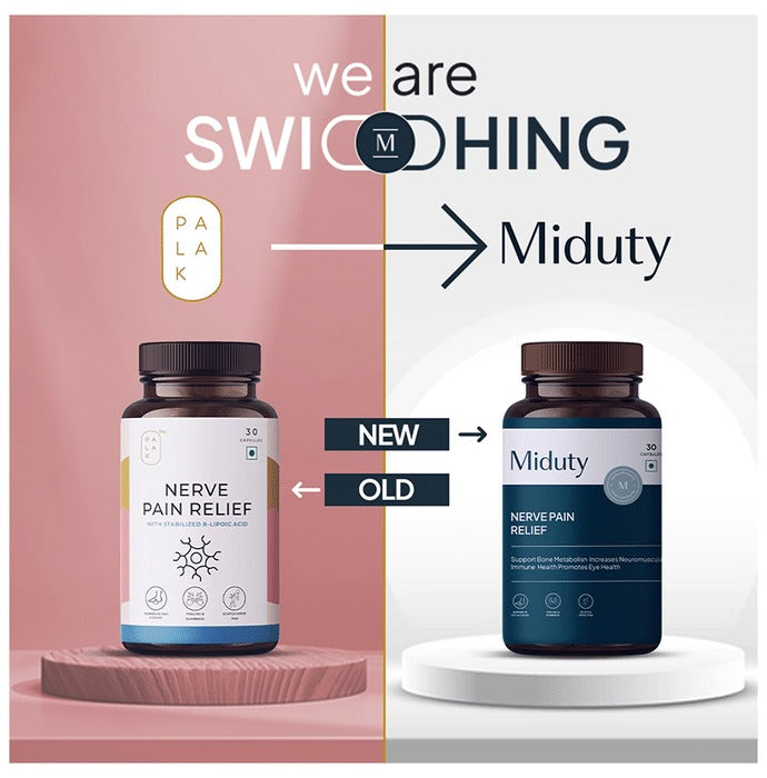 Miduty by Palak Notes Nerve Pain Relief Capsules