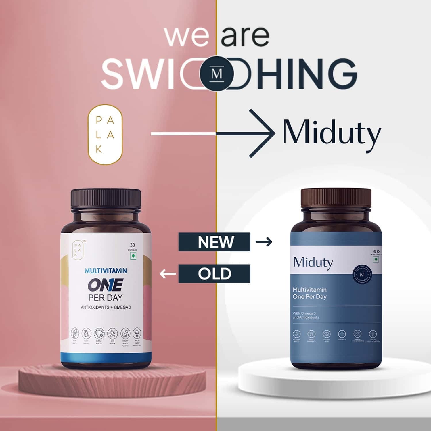 Miduty by Palak Notes Multivitamin One Per Day Capsules