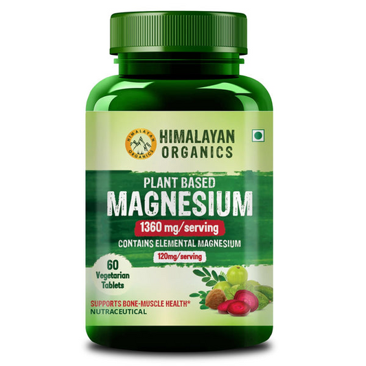 Himalayan Organics Plant-Based Magnesium 1360 mg Capsules