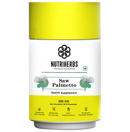 Nutriherbs Saw Palmetto 450mg Capsules