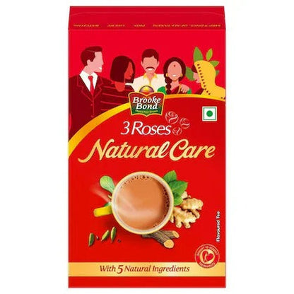 Brooke Bond 3 Roses Natural CareTea With Goodness of 5 Natural Ingredients and Ayurvedic Herbs