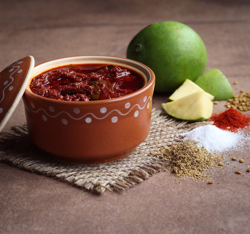 Buy Jandhyala Foods Mango Garlic Avakaya Pickle from DrMediCart
