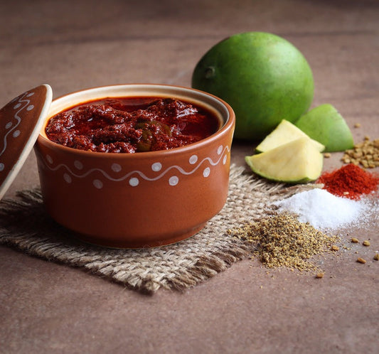 Buy Jandhyala Foods Mango Garlic Avakaya Pickle from DrMediCart