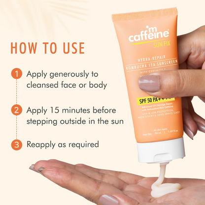 mCaffeine Kombucha Hydra Repair Sunscreen SPF50 PA++++