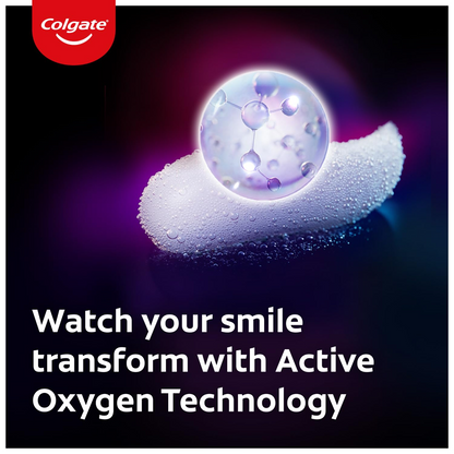 Colgate Visible White O2 Teeth Whitening Toothpaste with Peppermint Sparkle