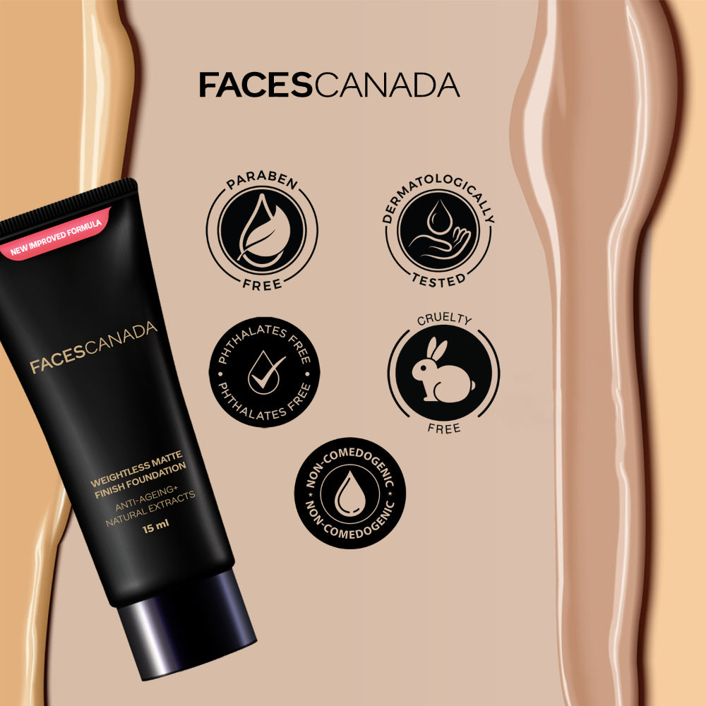 Faces Canada Weightless Matte Finish Foundation-Beige 05
