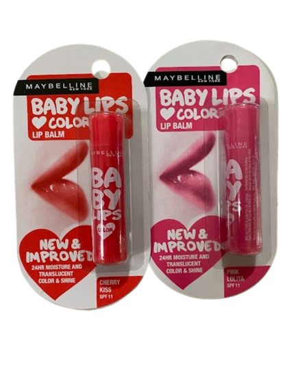 Maybelline New York Baby Lips Lip Balm (Pink & Red)