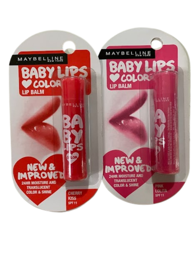 Maybelline New York Baby Lips Lip Balm (Pink & Red)