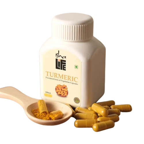 Buy Isha Life Turmeric Powdered Form Of Vegetarian Capsules from DrMediCart, Ship from India to USA
