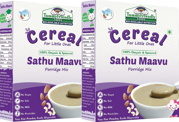 Buy TummyFriendly Foods Organic Sprouted Sathu Maavu Porridge Mix ,Made of Sprouted Ragi, Whole Grains, Pulses & Nuts from DrMediCart, Ship from India to USA