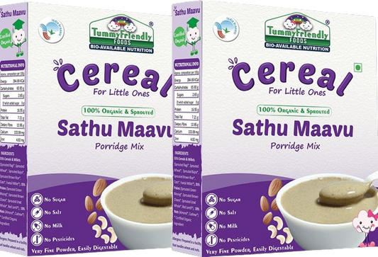 Buy TummyFriendly Foods Organic Sprouted Sathu Maavu Porridge Mix ,Made of Sprouted Ragi, Whole Grains, Pulses & Nuts from DrMediCart, Ship from India to USA