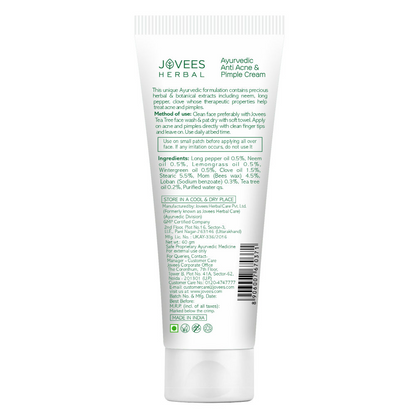 Jovees Neem & Long Pepper Anti Acne & Pimple Cream