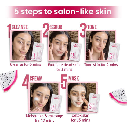 Alps Goodness Dragon Fruit Brightening Facial Kit - Limited Time Offer