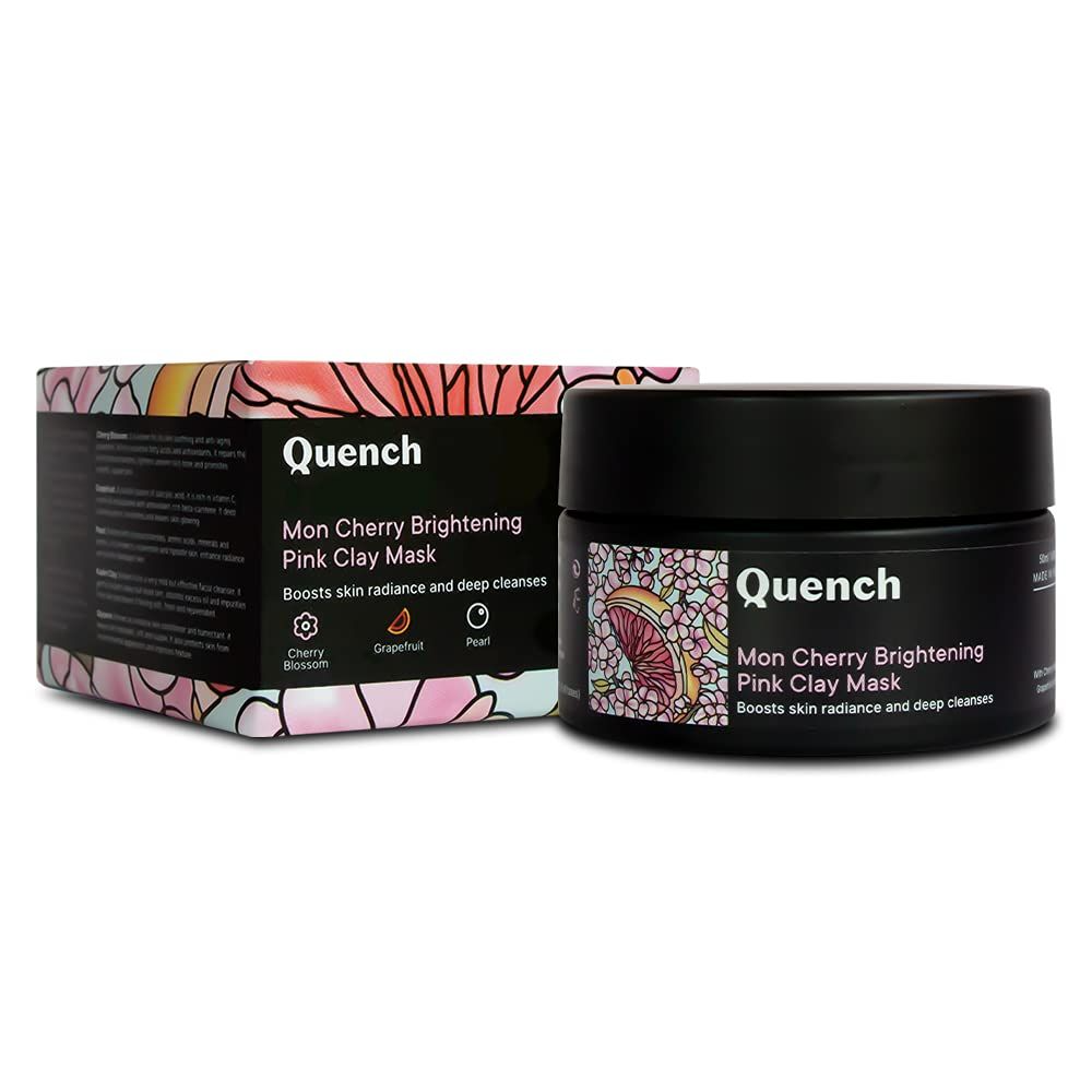 Quench Botanics Mon Cherry Brightening Pink Clay Mask - Korean Skincare