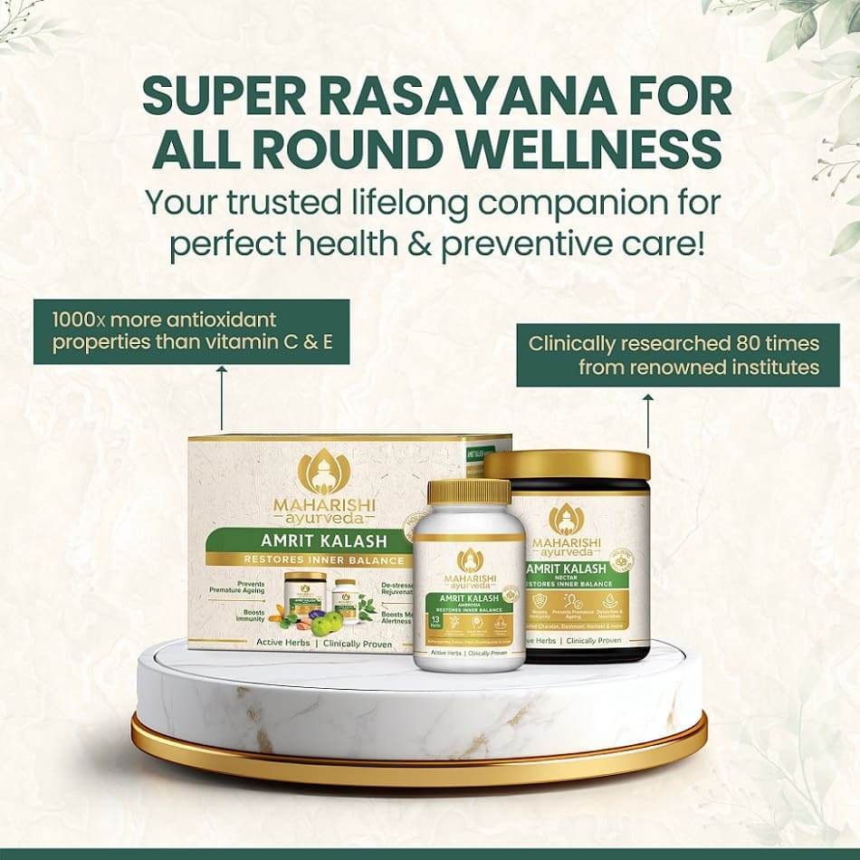 maharishi amrit kalash dual pack paste and tablets
