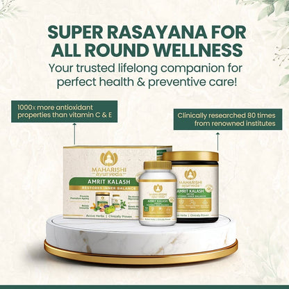 maharishi amrit kalash dual pack paste and tablets