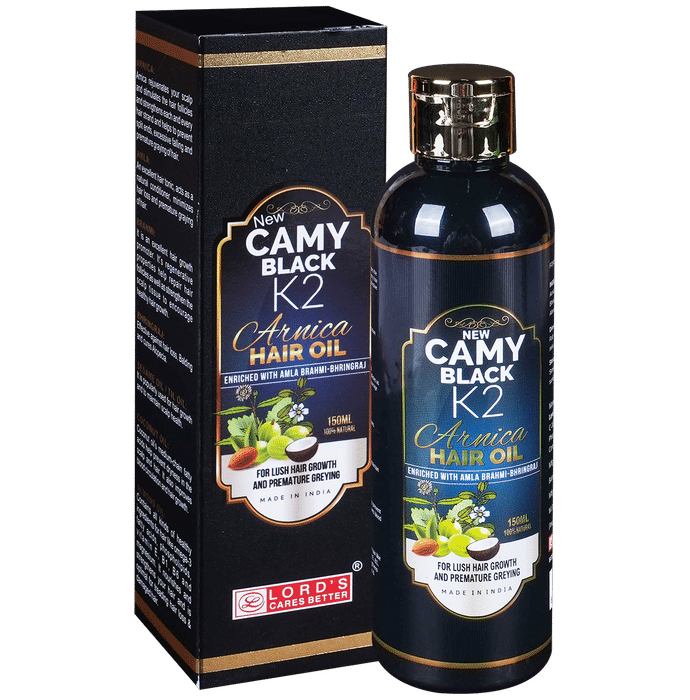 Lord's Homeopathy Camy Black K2 Arnica Hair Oil