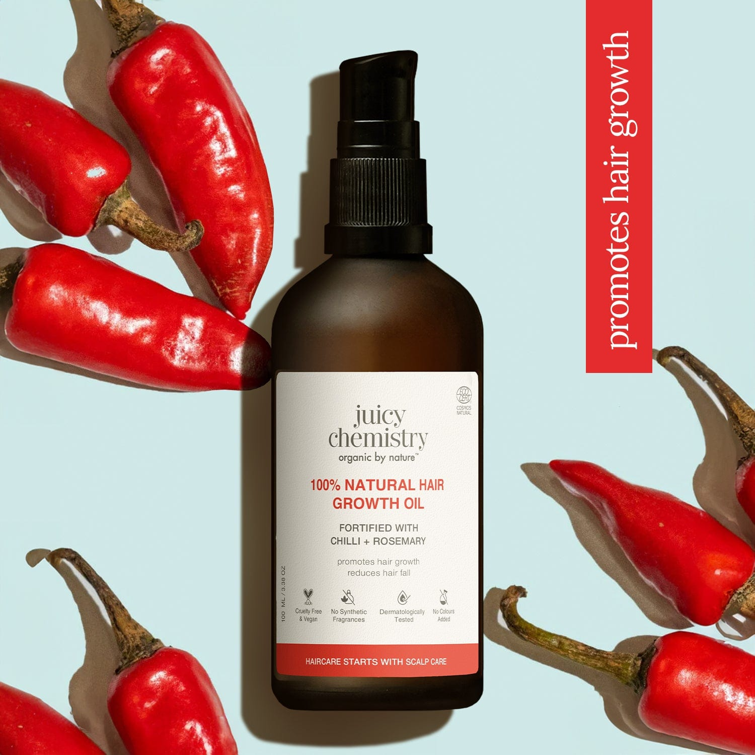 Juicy Chemistry Chilli Horsetail and Blackseed Hair Oil