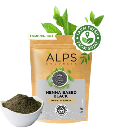 Alps Goodness Henna Based Hair Color Powder - Black