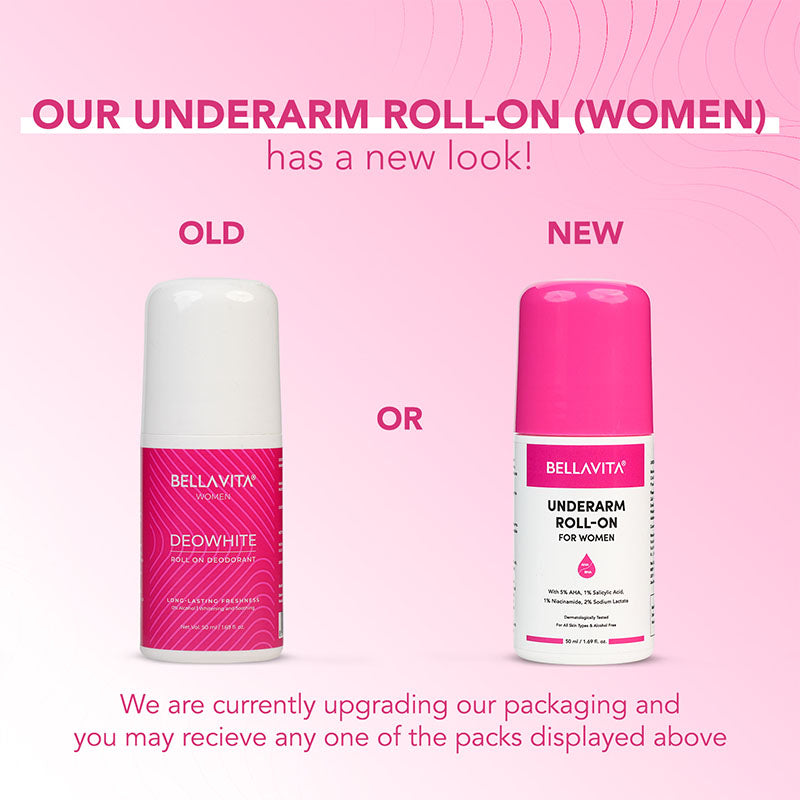 Bella Vita Deo White Natural Underarm Roll On Deodorant for Women