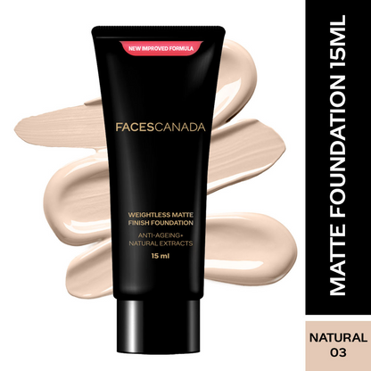 Faces Canada Weightless Matte Finish Foundation-Natural 03