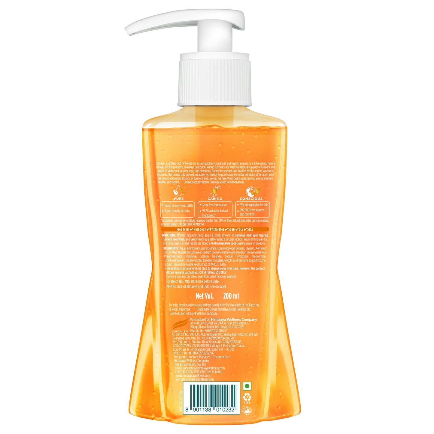 Himalaya Herbals Dark Spot Clearing Turmeric Face Wash