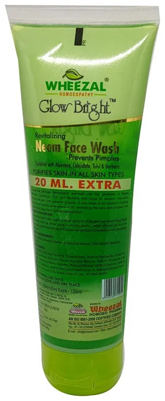 Wheezal Glow Bright Neem Face Wash - Drmedicart