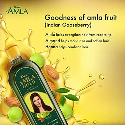 Dabur Amla Gold Hair Oil - DrMediCart