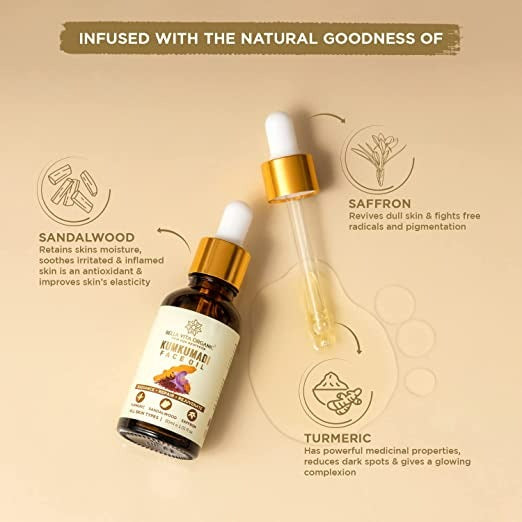 Bella Vita Organic Kumkumadi Face Glow Oil - DrMediCart