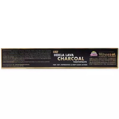 Wheezal Hekla Lava Charcoal Toothpaste - Drmedicart