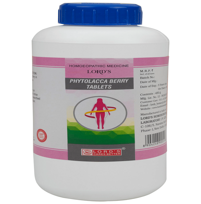 Lord's Homeopathy Phytolacca Berry Tablets