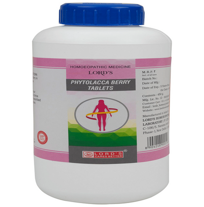 Lord's Homeopathy Phytolacca Berry Tablets