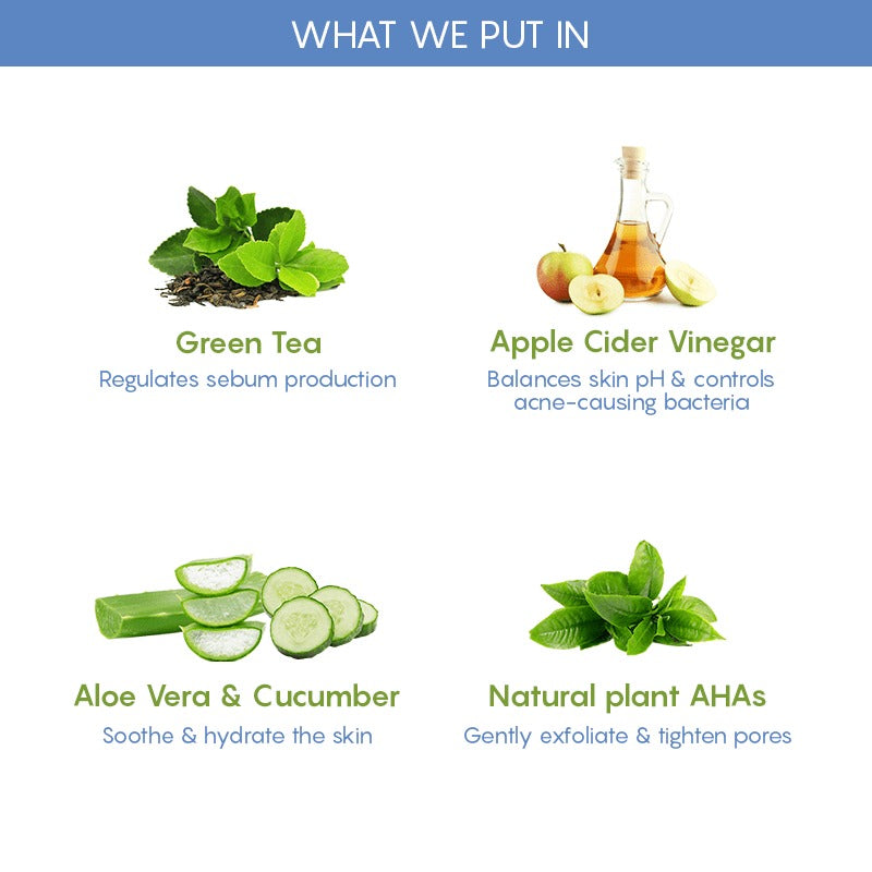 The Moms Co Natural Green Tea Face Toner - Drmedicart