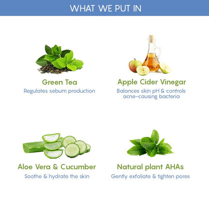 The Moms Co Natural Green Tea Face Toner - Drmedicart