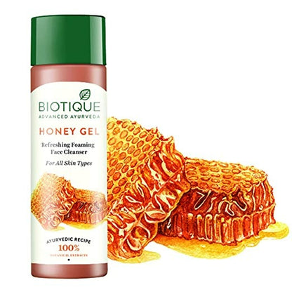 Biotique Advanced Organics Honey Gel Refreshing Foaming Face Cleanser - DrMediCart