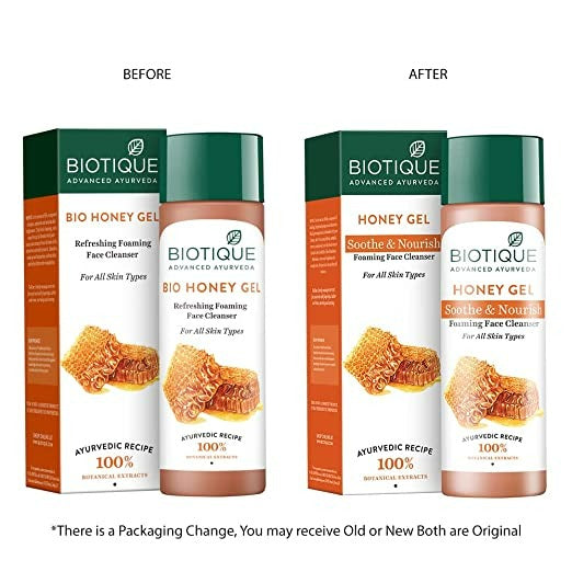 Biotique Advanced Organics Honey Gel Refreshing Foaming Face Cleanser - DrMediCart