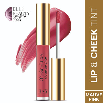 Ras Luxury Oils Oh-So-Luxe Tinted Liquid Lip Balm In Mauve Pink