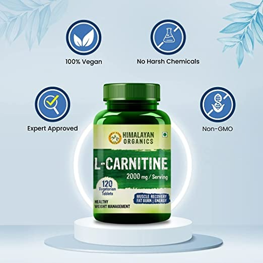 Himalayan Organics L Carnitine 2000mg/Serving Tablets