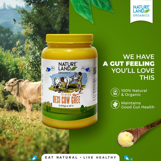 Buy Nature Land Organics Premium Desi Cow Ghee from DrMediCart, Ship from India to USA