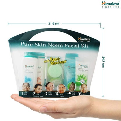 Himalaya Pure Skin Neem Facial Kit with Face Massager - DrMediCart