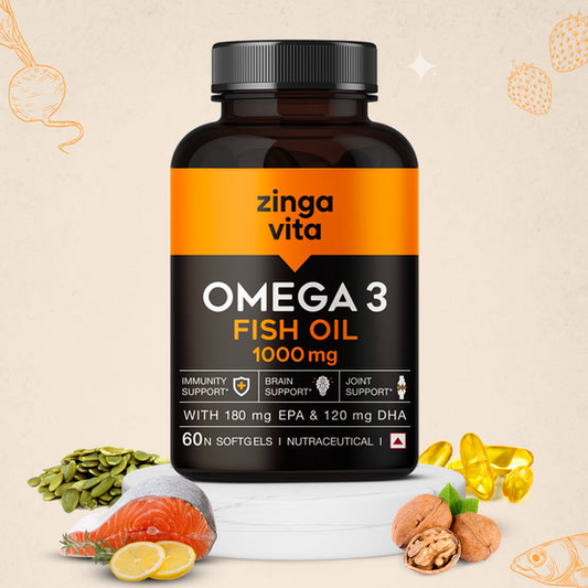 Zingavita Omega 3 Fish Oil 1000mg Softgels