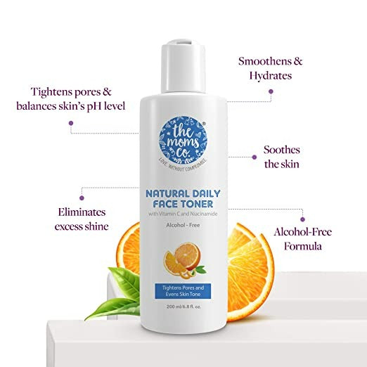 The Moms Co Natural Daily Face Toner (200 Ml) - Drmedicart