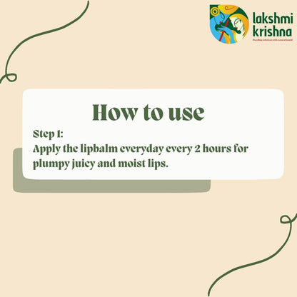 Lakshmi Krishna Naturals Beetroot Lip Balm