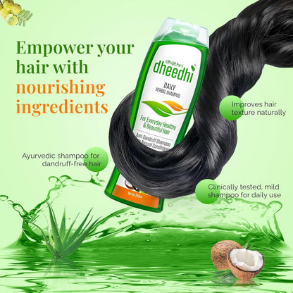 Dhathri Ayurveda Dheedhi Daily Herbal Shampoo