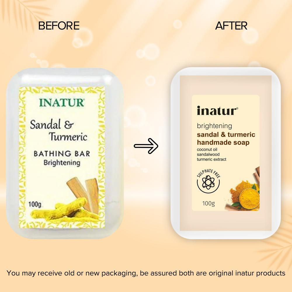 Inatur Sandal & Turmeric Bathing Bar