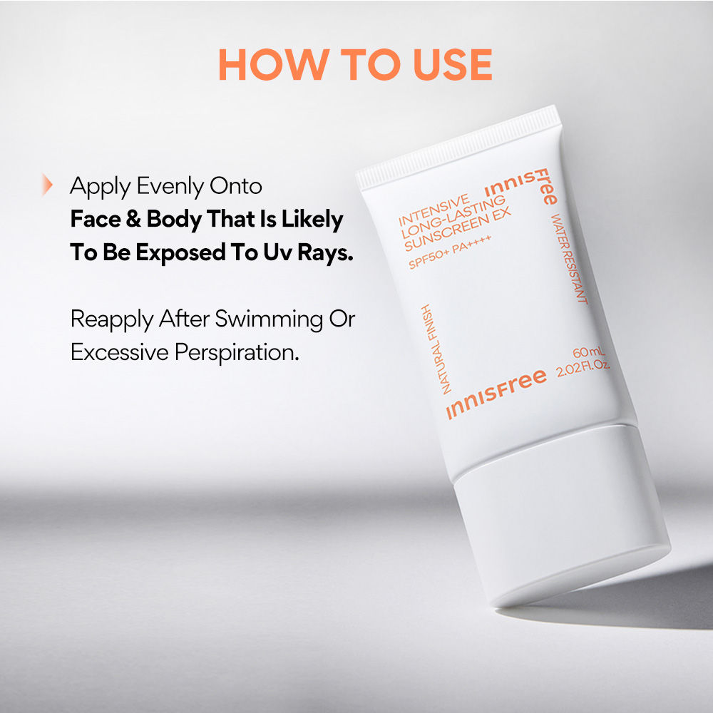Innisfree Intensive Long-lasting Sunscreen EX SPF50+ PA++++ - Natural Finish