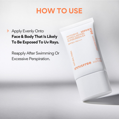 Innisfree Intensive Long-lasting Sunscreen EX SPF50+ PA++++ - Natural Finish