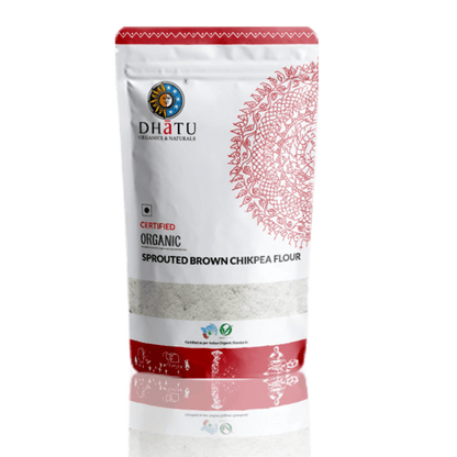 Dhatu Organics & Naturals Sporuted Brown Chickpea Flour