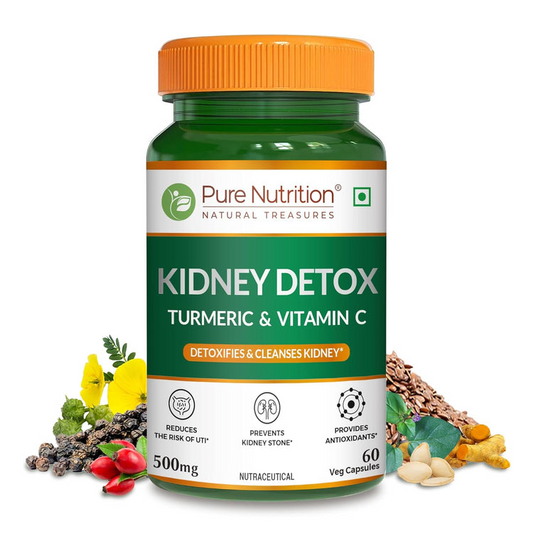 Pure Nutrition Kidney Detox with Turmeric & Vitamin C Veg Capsules
