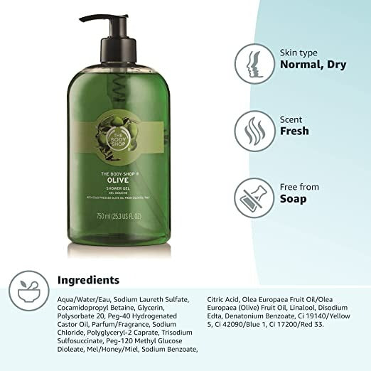 The Body Shop Olive Bath Shower Gel - Drmedicart